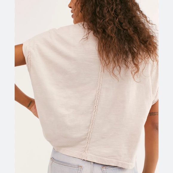 New with tags! Free people x we the free “you rock” tee size medium in “salt” - Picture 2 of 6